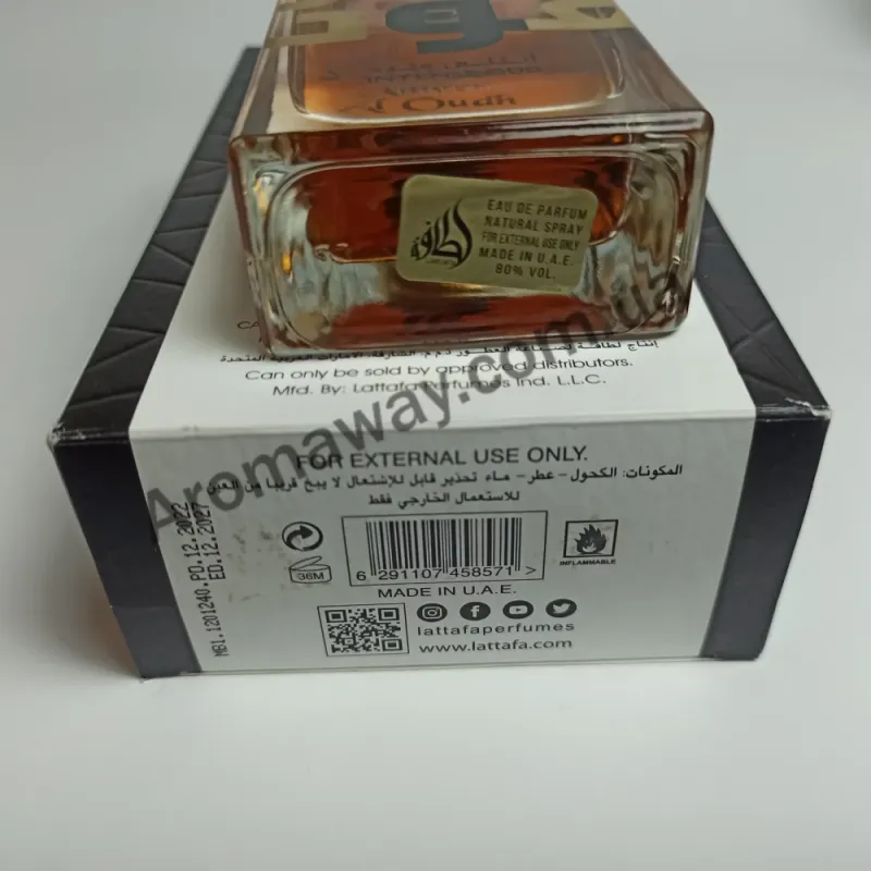 Lattafa Perfumes Ameer Al Oudh Intense Oud EDP — оригінальний парфум, ракурс 3
